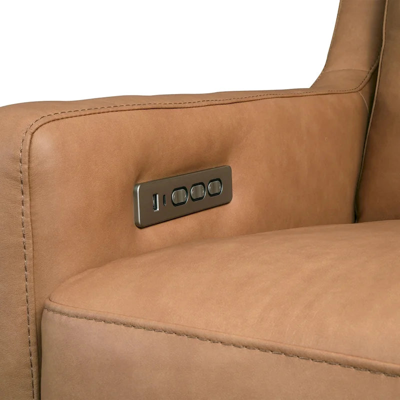 Divano reclinabile in vera pelle, 56 pollici, a tre motori, con reclinazione "zero-wall", con porte USB e USB-C 28