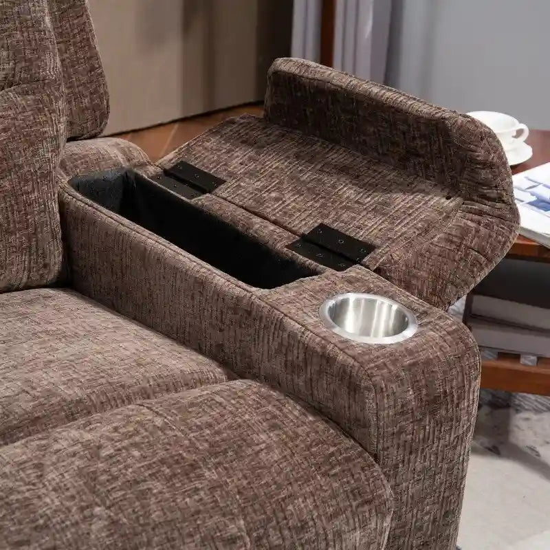 Overstuffed Chenille Power Lift Recliner With Extended Footrest,lift Assist,heat/message,ubs/type C Charging & Storage 13
