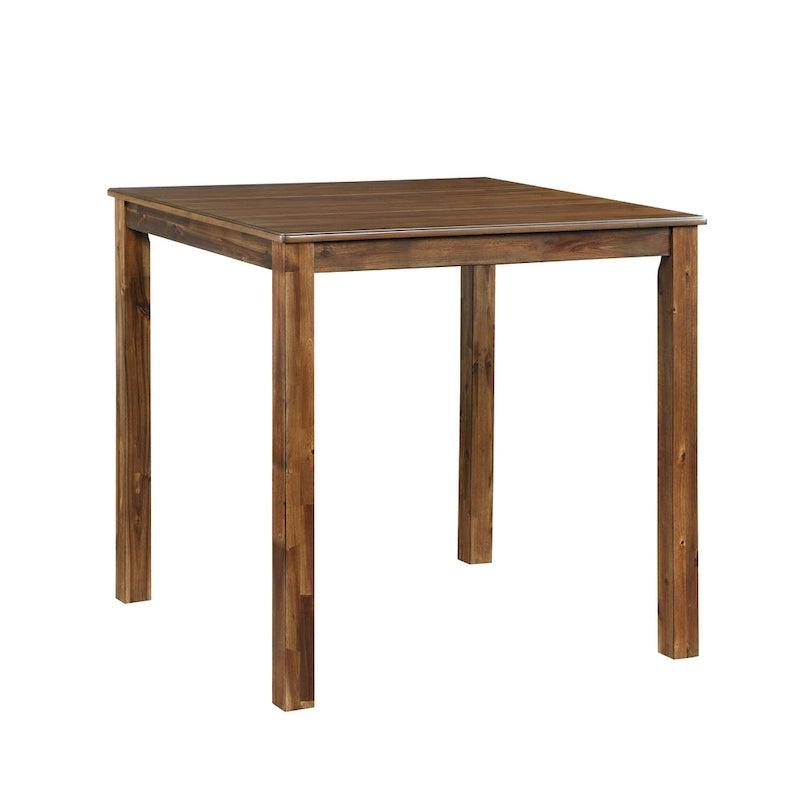 5 Piece Counter Height Dining Table and Chair Set, Wooden Kitchen Furniture Set with Square Table and 4 Chairs 6