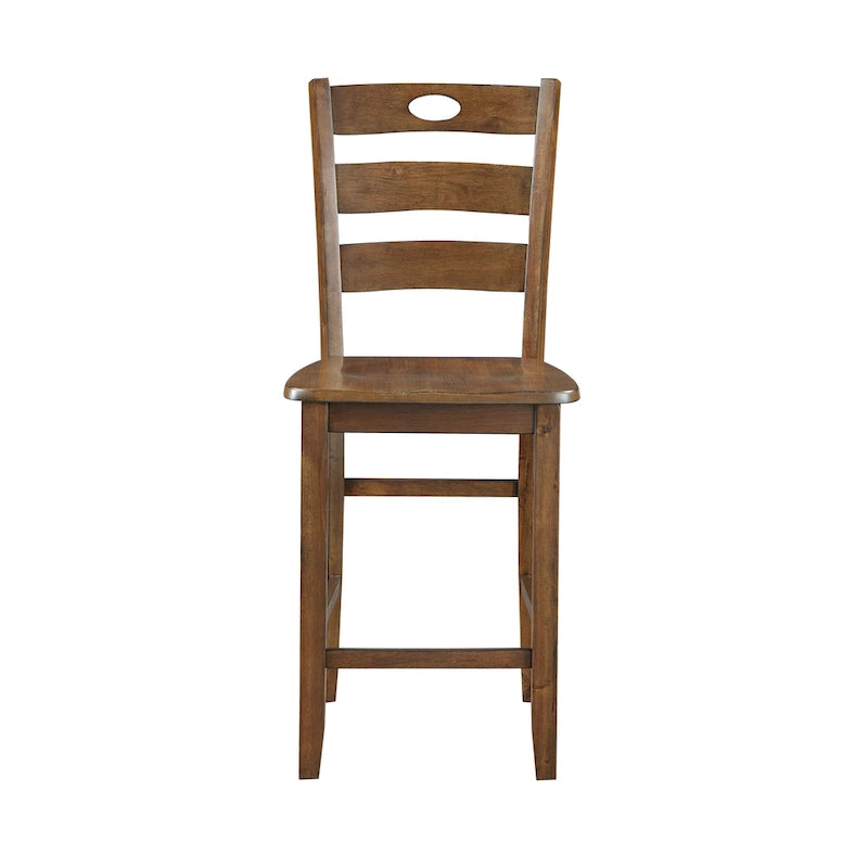 5 Piece Counter Height Dining Table and Chair Set, Wooden Kitchen Furniture Set with Square Table and 4 Chairs 9