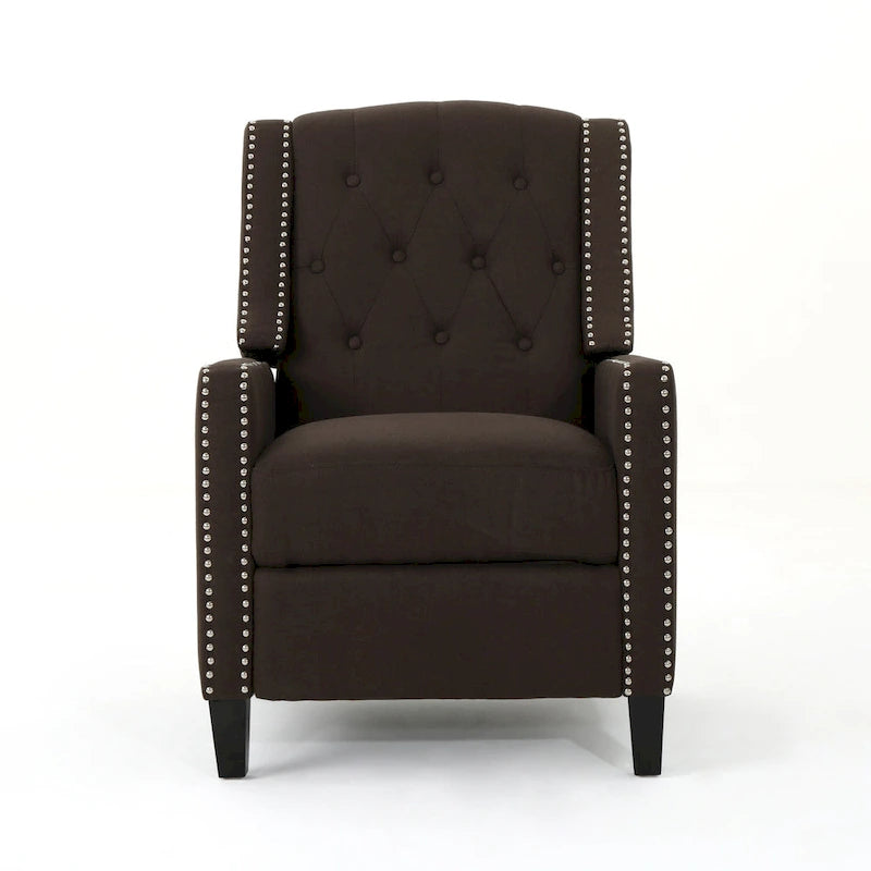 Roomfitters Classic Fabric Push Back Chair, Elegant Recliner for Living Room, Bedroom 4