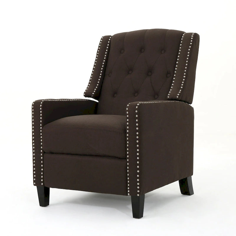 Roomfitters Classic Fabric Push Back Chair, Elegant Recliner for Living Room, Bedroom 9