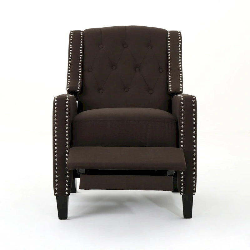 Roomfitters Classic Fabric Push Back Chair, Elegant Recliner for Living Room, Bedroom 10