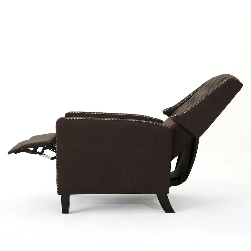 Roomfitters Classic Fabric Push Back Chair, Elegant Recliner for Living Room, Bedroom 11