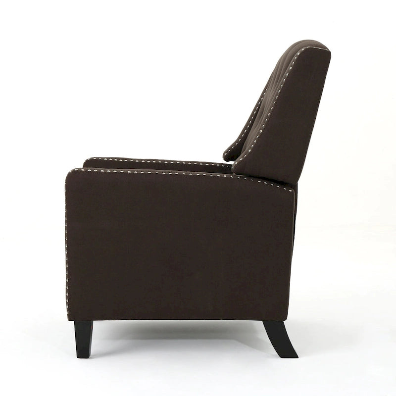 Roomfitters Classic Fabric Push Back Chair, Elegant Recliner for Living Room, Bedroom 13