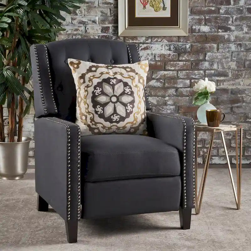 Roomfitters Classic Fabric Push Back Chair, Elegant Recliner for Living Room, Bedroom 21