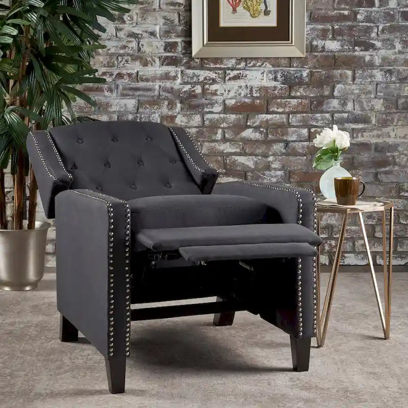 Roomfitters Classic Fabric Push Back Chair, Elegant Recliner for Living Room, Bedroom 22