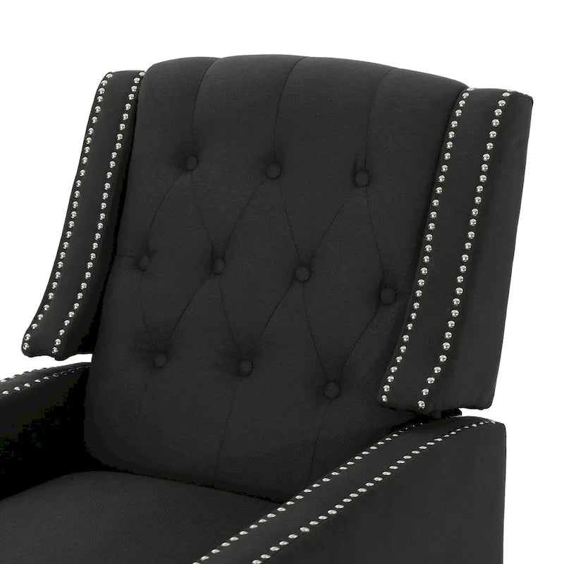 Roomfitters Classic Fabric Push Back Chair, Elegant Recliner for Living Room, Bedroom 33
