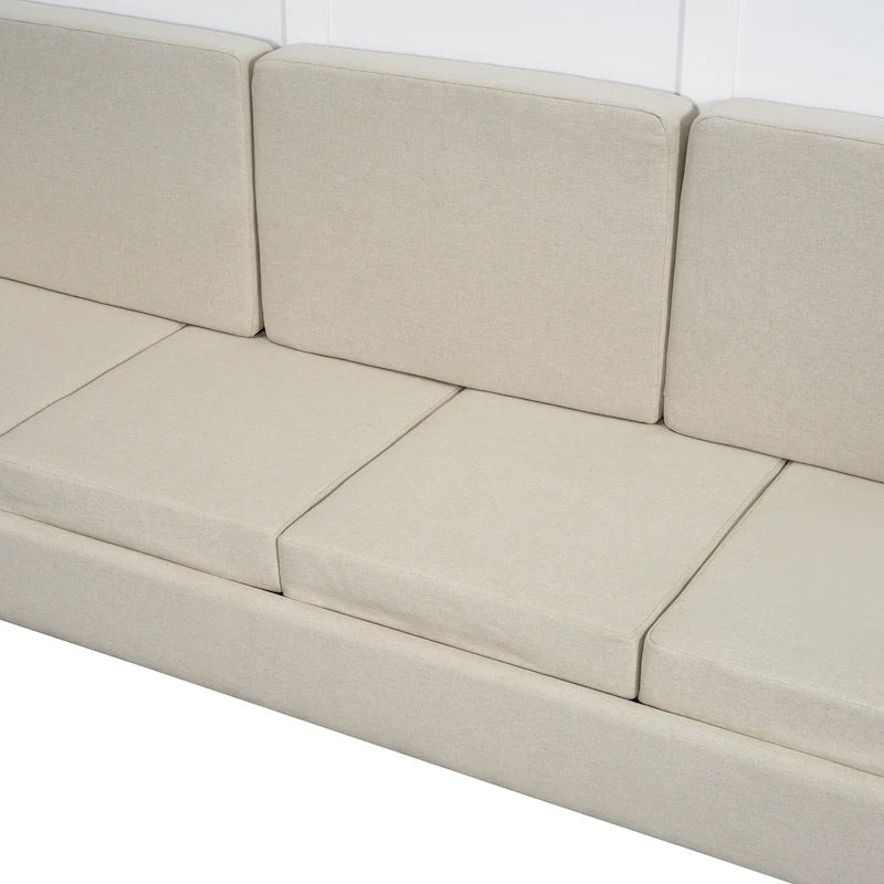 Queen Convertible Murphy Bed with Sofa, 2-in-1 Design, Storage & Dual-Piston Mechanism 16