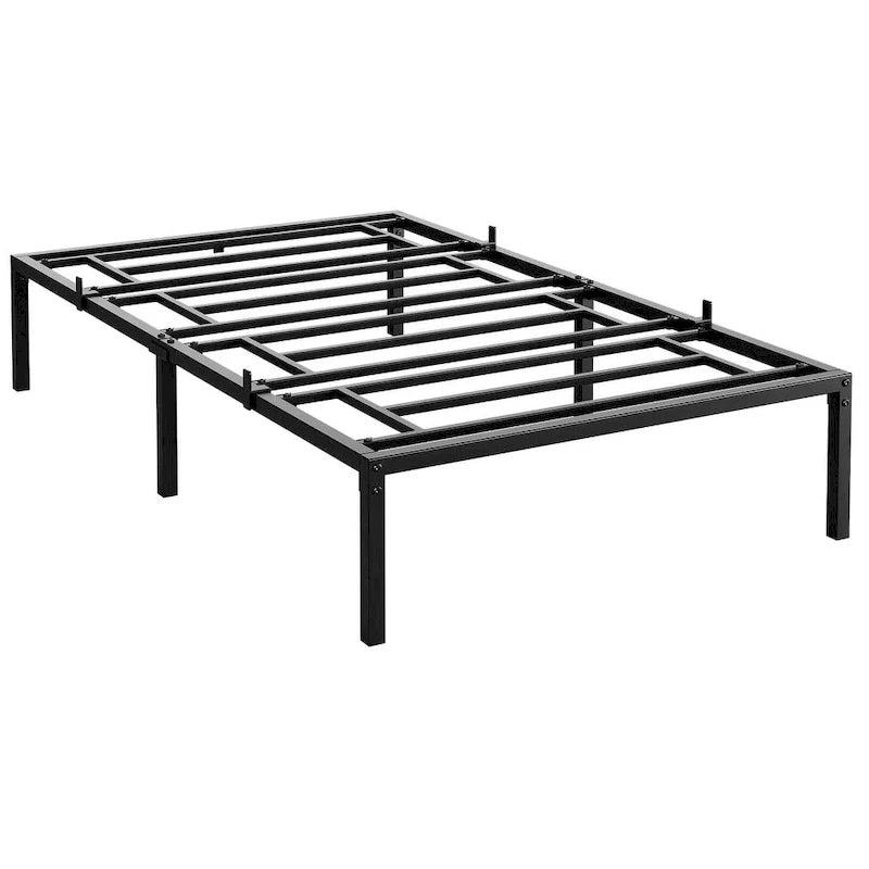 Bed Frame No Box Spring Needed, Heavy Duty Metal Platform Bed Frame 17