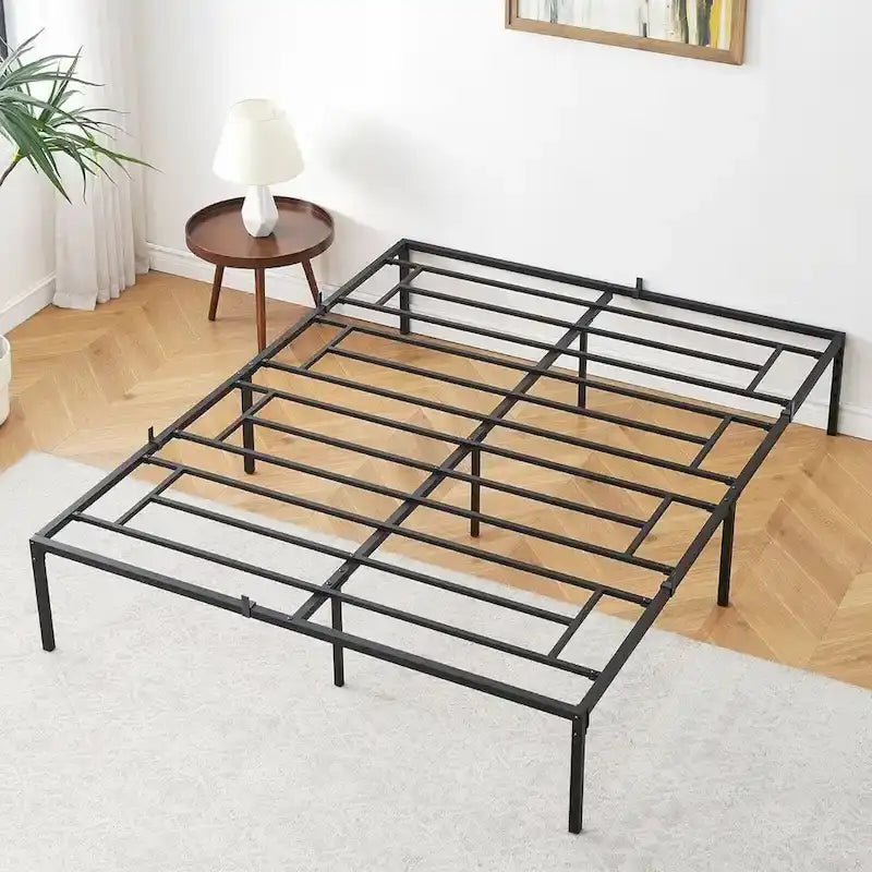 Bed Frame No Box Spring Needed, Heavy Duty Metal Platform Bed Frame 36