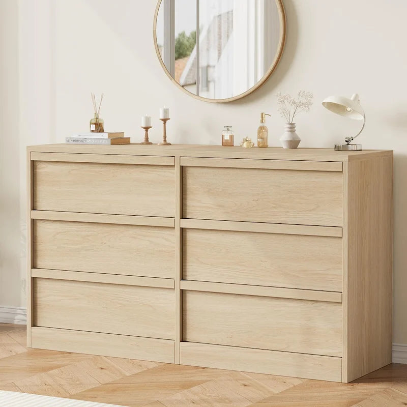 6 Drawer Dresser for Bedroom, Modern Dresser Organizer Storage Chest 16