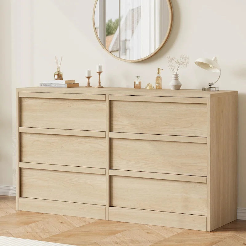 6 Drawer Dresser for Bedroom, Modern Dresser Organizer Storage Chest 8