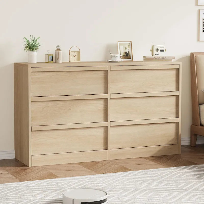 6 Drawer Dresser for Bedroom, Modern Dresser Organizer Storage Chest 11