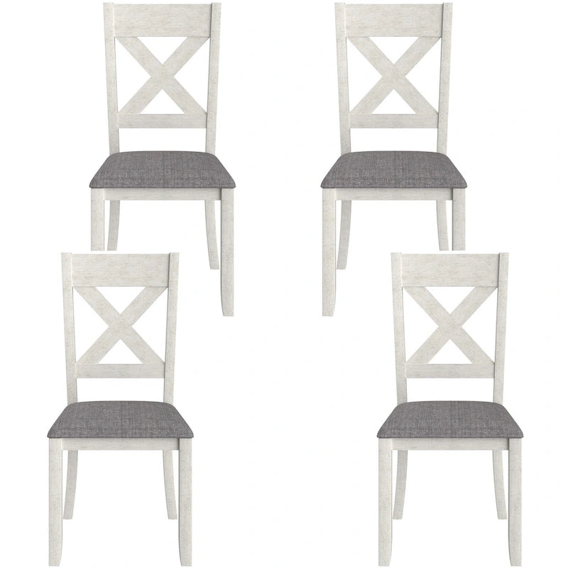 VECELO Solid Wood Dining Chairs Set of 2/4/6, Kitchen Side Chair 29