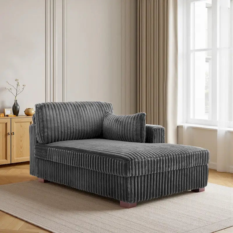 DREAMSIDEA Oversized Right Facing Chaise Lounge Lofa 36
