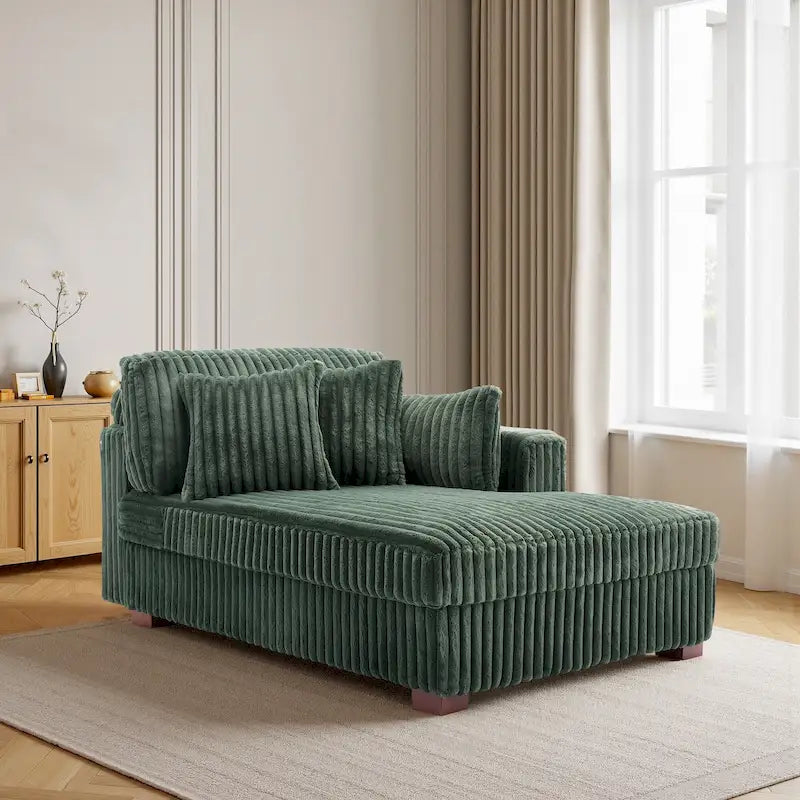 DREAMSIDEA Oversized Right Facing Chaise Lounge Lofa 38