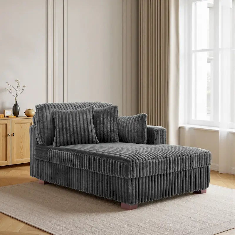 DREAMSIDEA Oversized Right Facing Chaise Lounge Lofa 42