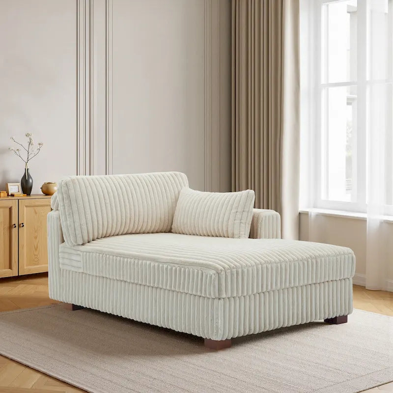 DREAMSIDEA Oversized Right Facing Chaise Lounge Lofa 44