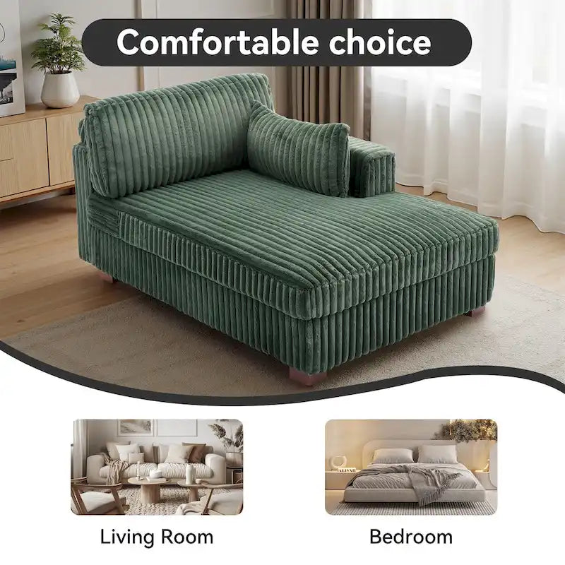 DREAMSIDEA Oversized Right Facing Chaise Lounge Lofa 6