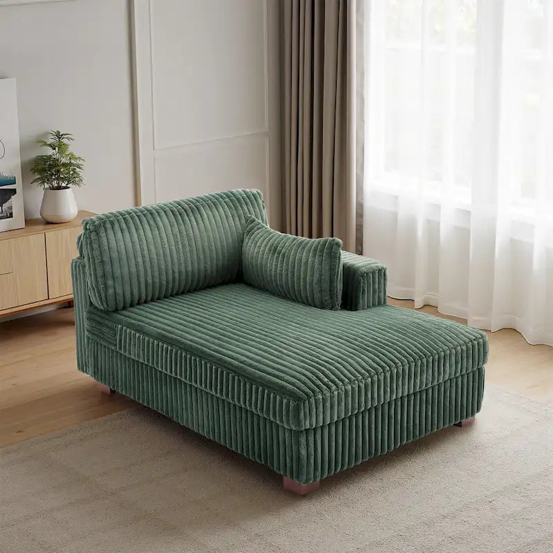 DREAMSIDEA Oversized Right Facing Chaise Lounge Lofa 8