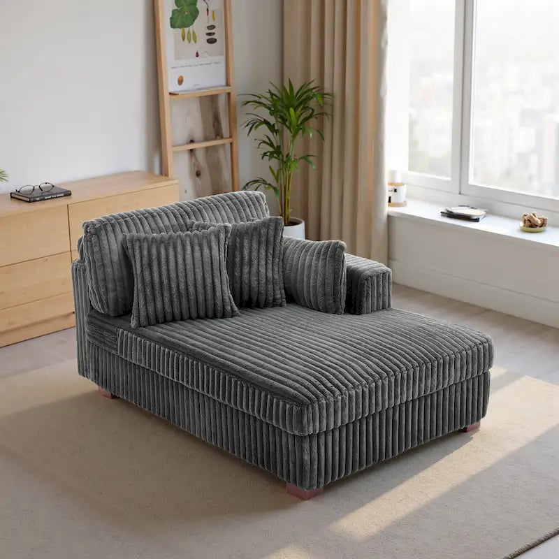 DREAMSIDEA Oversized Right Facing Chaise Lounge Lofa 18