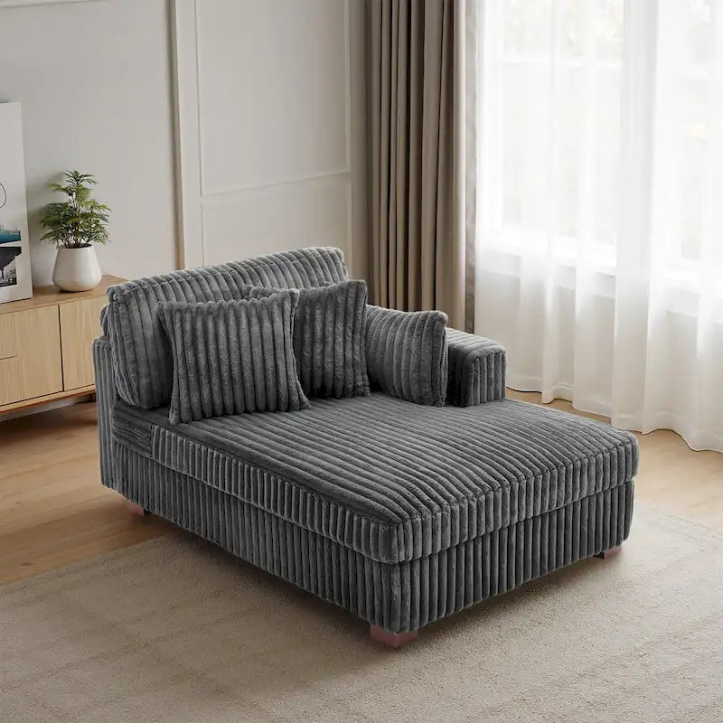 DREAMSIDEA Oversized Right Facing Chaise Lounge Lofa 19