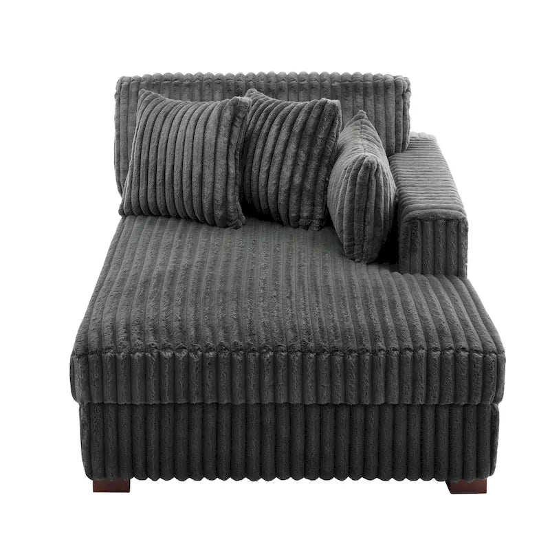 DREAMSIDEA Oversized Right Facing Chaise Lounge Lofa 22