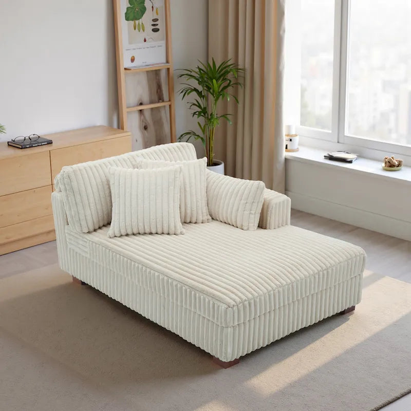 DREAMSIDEA Oversized Right Facing Chaise Lounge Lofa 24