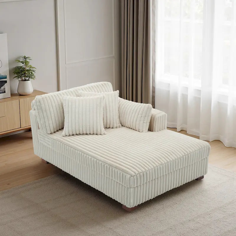 DREAMSIDEA Oversized Right Facing Chaise Lounge Lofa 25
