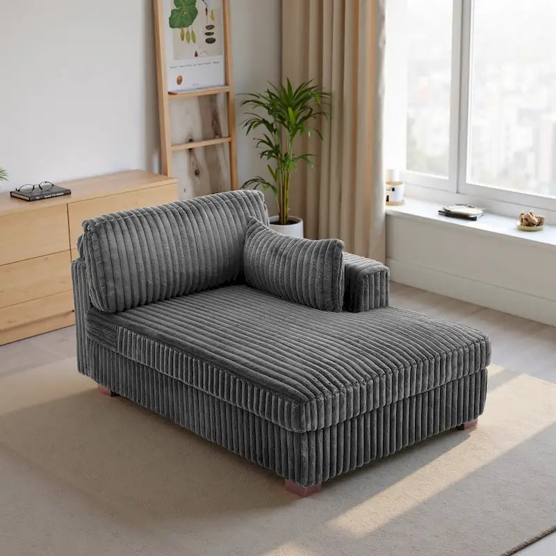 DREAMSIDEA Oversized Right Facing Chaise Lounge Lofa 29