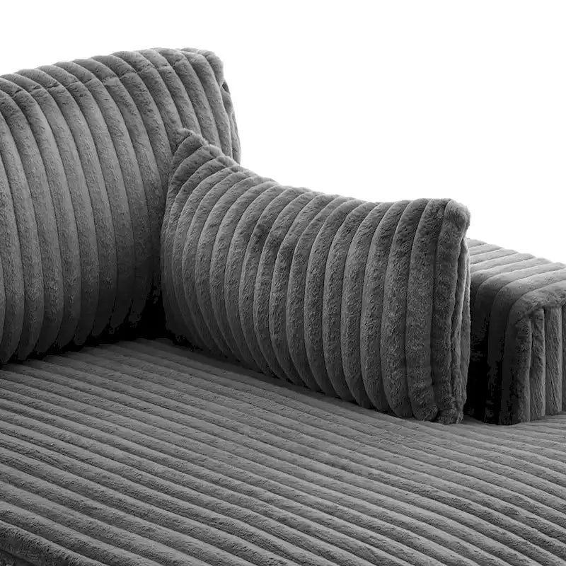 DREAMSIDEA Oversized Right Facing Chaise Lounge Lofa 34