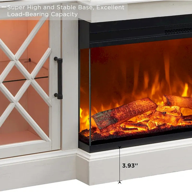 Fireplace TV Stand for 80 Inch TV, Entertainment Center,Media Console 19