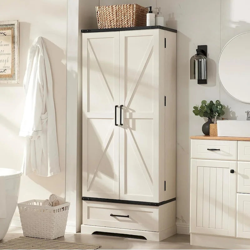 72 Farmhouse Kitchen Pantry Cabinet, Tall Storage Cabinet, Cupboard - N/A 5