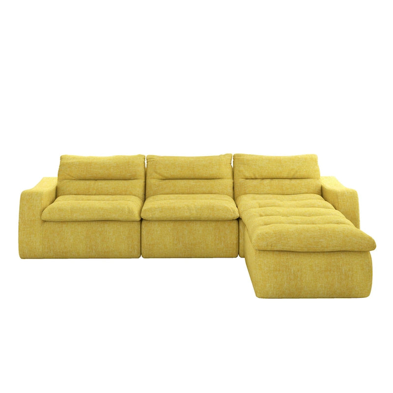 116.26 Modular Foam L-Shaped Floor Sofa with Free Combination, No-Assembly Design & Ergonomic Support (4/6-Seater Options) 13
