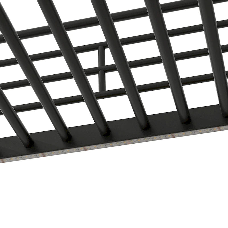 Letto a soppalco full-size con scrivania, scala contenitore, armadio piccolo, luce LED 10