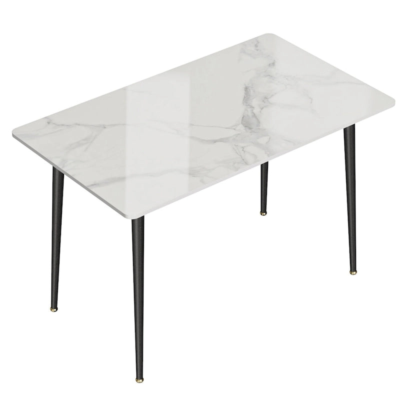 Modern Dining Table with Metal Frame Sintered Stone Top Kitchen Table 11