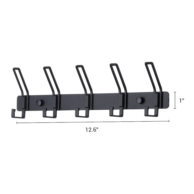 1 Confezione Appendiabiti da Parete, Ganci da Parete con 5 Ganci per Ingresso - 32*2.5cm