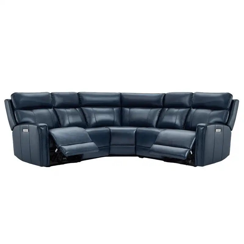 104 W 3-Color Genuine Leather Power Reclining sectional sofa With Zero Gravity, USB&USB-C Ports, 2StationaryArmlesschairs 21