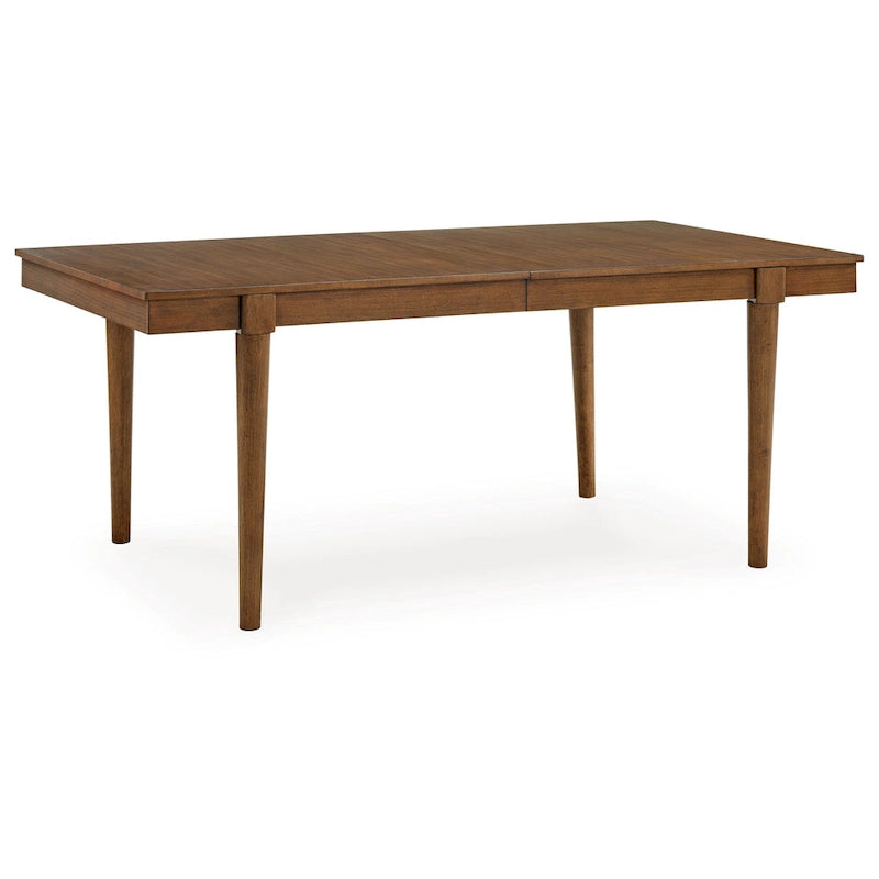 Jeyn Dining Table, Tapered Legs, Extendable 74-92 Inch Brown Hardwood 3