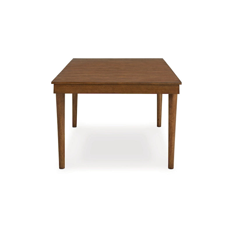 Jeyn Dining Table, Tapered Legs, Extendable 74-92 Inch Brown Hardwood 4