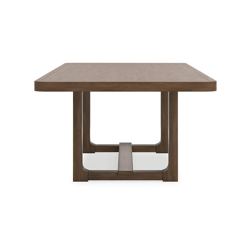 Cabal Dining Table, Extendable 84-108 Inch Top, Farmhouse Brown Wood 3