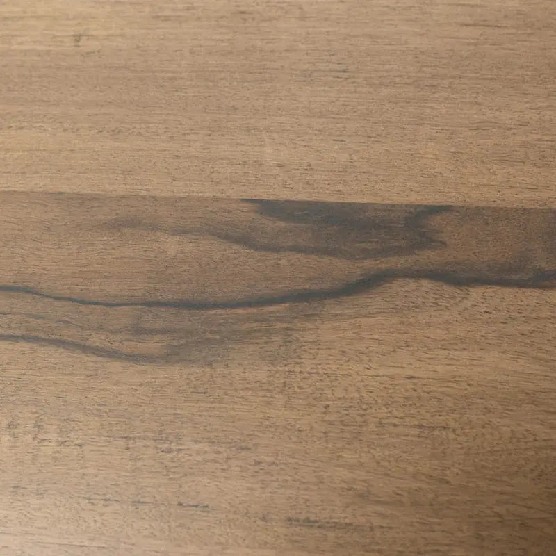 Okai Dining Table, 87 Inch Rectangular Top, Rustic Brown Solid Mango Wood 5