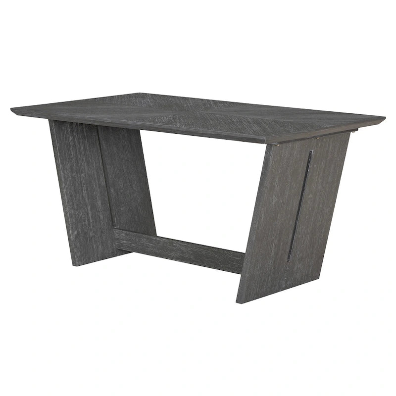 6 Pcs Dining Table Set, Wood Dining Kitchen Table and Chairs Set with Rectangular Table, 4 Upholstered Chairs and 1 Bench 11