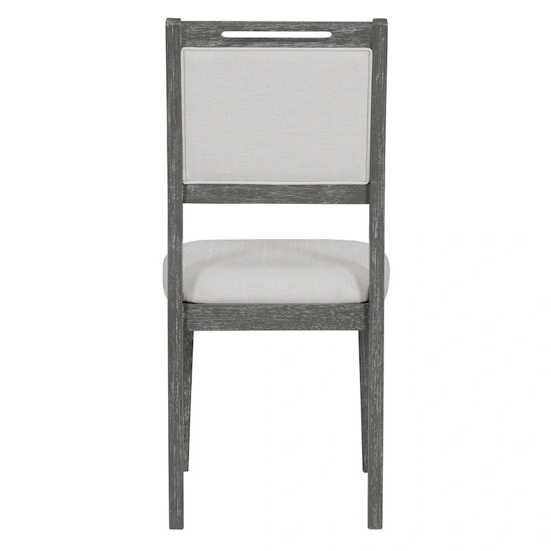 6 Pcs Dining Table Set, Wood Dining Kitchen Table and Chairs Set with Rectangular Table, 4 Upholstered Chairs and 1 Bench 15