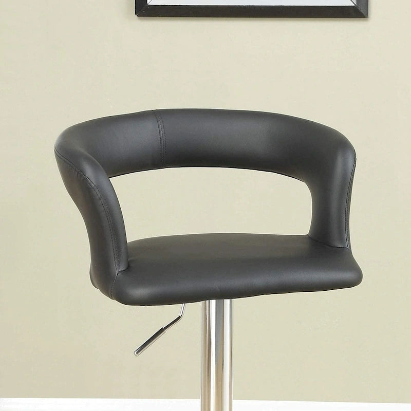 Counter Height Bar Stool Set of 2, Adjustable Swivel Bar Stool with Hollow Back, Kitchen Island Stools with Armrests 5