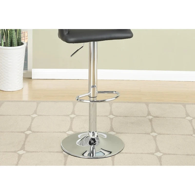 Counter Height Bar Stool Set of 2, Adjustable Swivel Bar Stool with Hollow Back, Kitchen Island Stools with Armrests 7