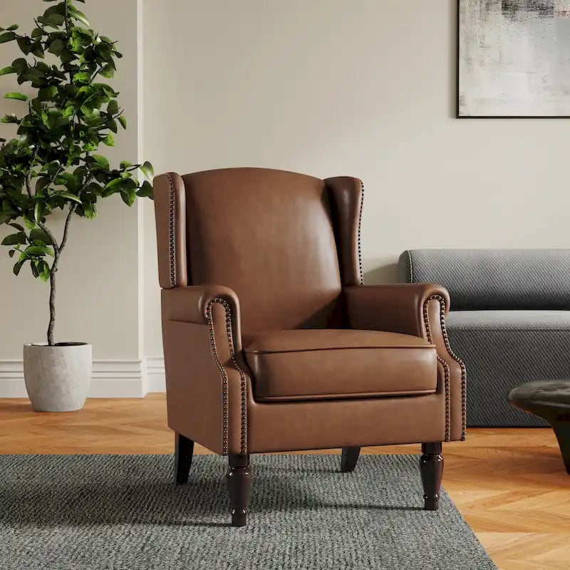 Patterned Upholstered Accent Chair for Living Room 44