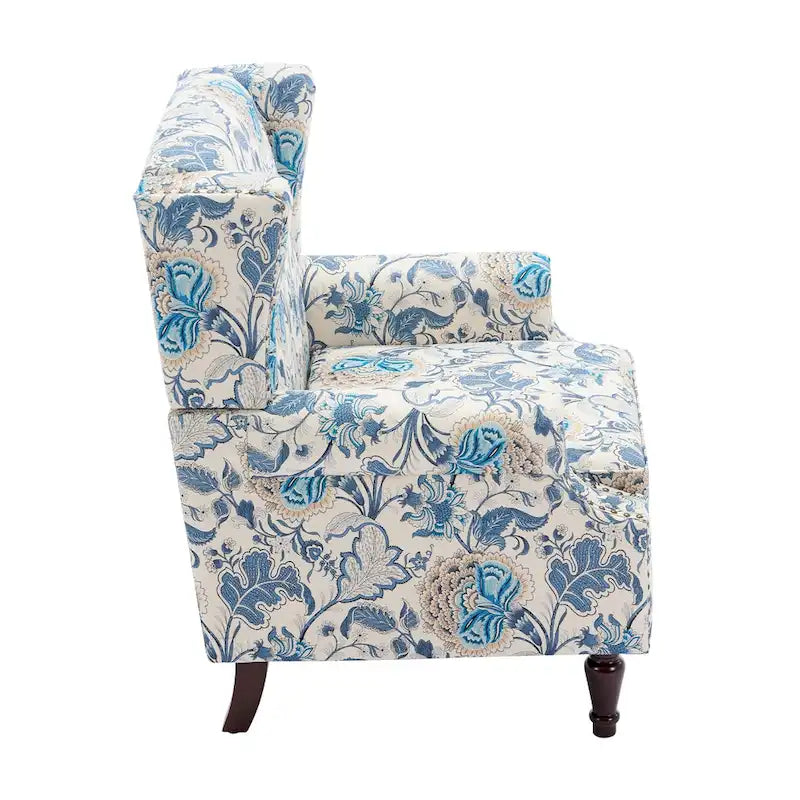 Patterned Upholstered Accent Chair for Living Room 12