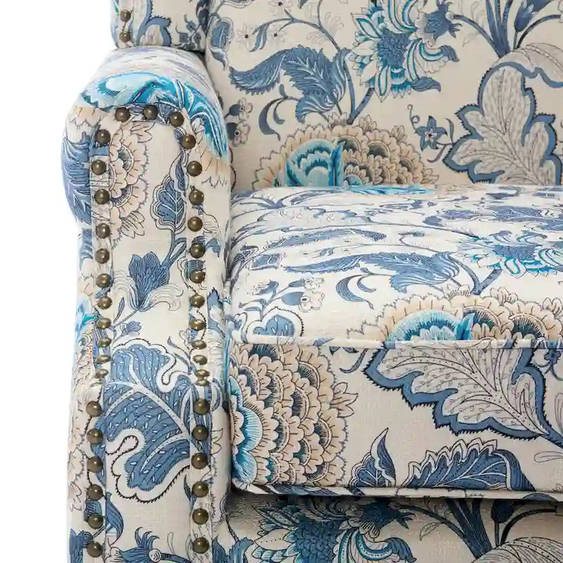 Patterned Upholstered Accent Chair for Living Room 15